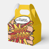 Leuke moderne trendy stripboek elke leeftijd verja bedankdoosjes (Voorkant Zijde)