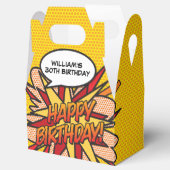 Leuke moderne trendy stripboek verjaardag voor elk bedankdoosjes (Geopend)