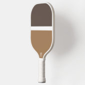 Leuke moderne tweedelige bruine gebandeerde kleurb pickleball paddle (Links)