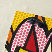 Leuke moderne typografische stripboek POP trendy Strandlaken (In situ)