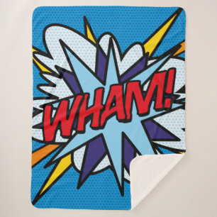 Leuke moderne typografische stripboek WHAM leuk Sherpa Deken