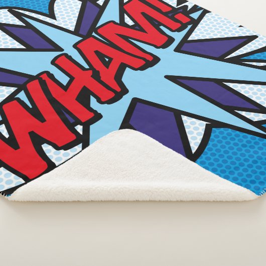 Leuke moderne typografische stripboek WHAM leuk Sherpa Deken (3/4)