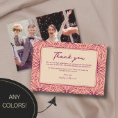 Leuke moderne unieke bruiloft bedankkaarten bedankkaart