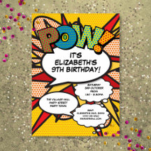 Leuke moderne verjaardagsfeest stripboek elke leef