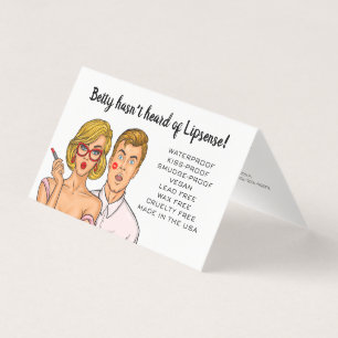 Leuke moderne visitekaart Lipsense-distributeur Visitekaartje