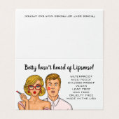 Leuke moderne visitekaart | Lipsense-distributeur Visitekaartje (Buitenkant ongevouwen)