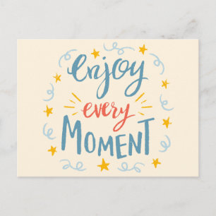 leuke moderne waterverf van de zomertijd briefkaart