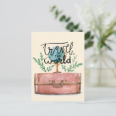 leuke moderne waterverf van de zomertijd briefkaart (Staand voorkant)