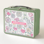 Leuke Moderne Whimsical Waterverf Bloemen Aangepas (Voorkant)