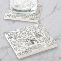 Leuke moderne zwarte en witte katten en katjes 