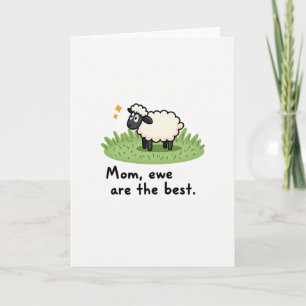 Leuke Moeder Cartoon Schaap Kaart