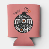 Leuke Moeder da Bomb Custom Monogram Moederdag Blikjeskoeler (Achterkant)