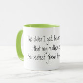 Leuke Moeder De Beste Vriendmoeder's Day mok Gift  (Voorkant links)
