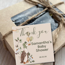 Leuke moeder gans madeliefjes Baby shower dank u