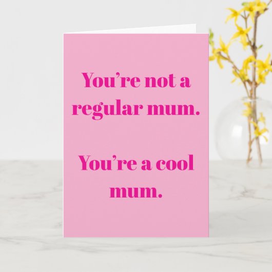 Leuke moeder kaart (Gele Bloem)