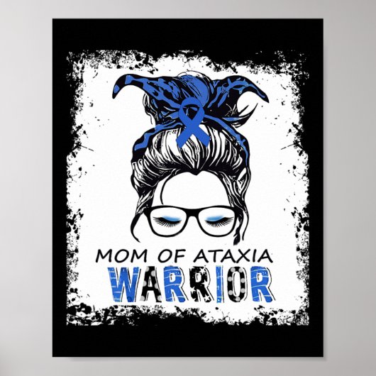Leuke moeder van ataxie krijger poster (Voorkant)