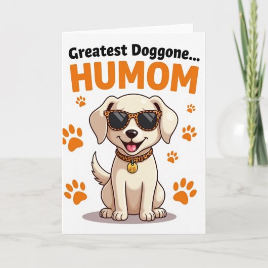 Leuke Moeder van een Hond Berichtkaart Kaart (Voorkant)
