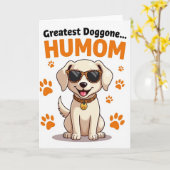 Leuke Moeder van een Hond Berichtkaart Kaart (Gele Bloem)