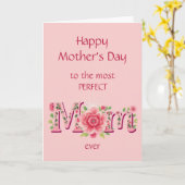 Leuke Moederdag-bloemen voor de perfecte moeder Kaart (Gele Bloem)