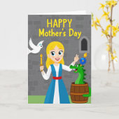 Leuke Moederdag Debutantenkaart Kaart (Gele Bloem)
