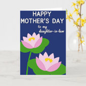 Leuke Moederdag Indigo kaart (Gele Bloem)