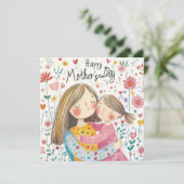 Leuke Moederdag kaart (Staand voorkant)