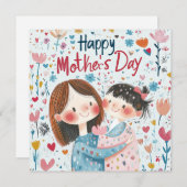Leuke Moederdag kaart (Voorkant / Achterkant)