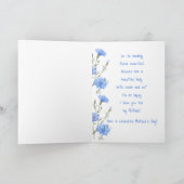 Leuke Moederdag Mooie Blauwe Wilde Chicory Kaart (Binnen)