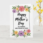 Leuke Moederdag Oma Kaart (Gele Bloem)