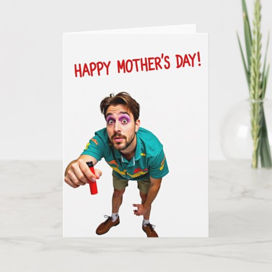 Leuke Moederdag Portretkaart Kaart (Voorkant)
