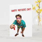 Leuke Moederdag Portretkaart Kaart (Gele Bloem)