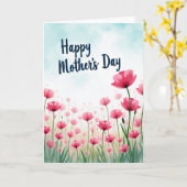 Leuke Moederdag schetskaart Kaart (Gele Bloem)