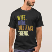 Leuke Moederdag Vrouw Mam Doll Face T-shirt (Voorkant)