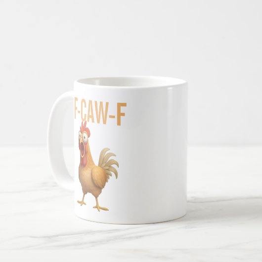 Leuke mok Grappige kippen koffiemokken kip (Voorkant links)