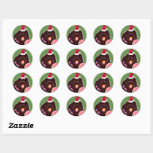 Leuke mol kerst Sticker (Vel)