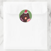 Leuke mol kerst Sticker (Tas)