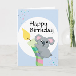 Leuke Mollige de illustratieverjaardag van de Kaart