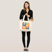 Leuke Moms Club Souvenir Retro Style Groovy Grote Tote Bag (Voorkant (model))