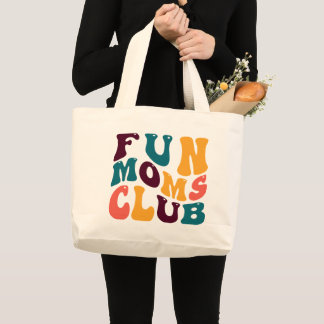 Leuke Moms Club Souvenir Retro Style Groovy Grote Tote Bag