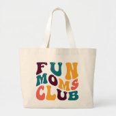 Leuke Moms Club Souvenir Retro Style Groovy Grote Tote Bag (Voorkant)