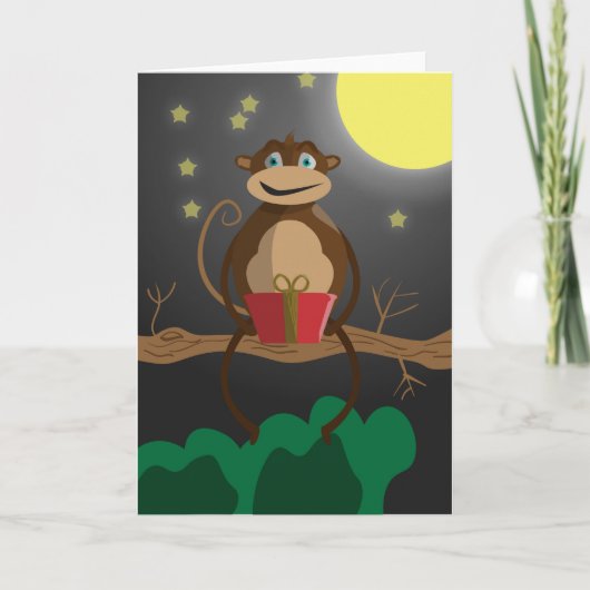 Leuke Monkey valentijnen Feestdagen Kaart (Voorkant)