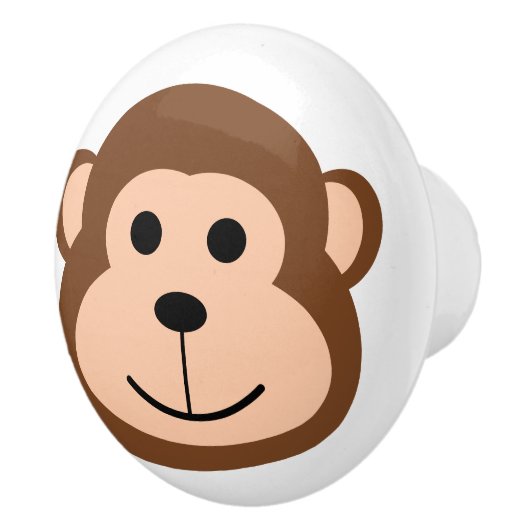 Leuke Monkey Wild Een Oerwoud Safari Dierlijke Car Keramische Knop (Rechts)