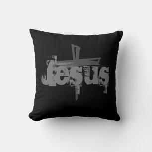 leuke monochromatische JESUS CROSS  Kussen