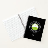 Leuke Monogram Golf Log Speldag Voortgang Notitieboek (Binnen)