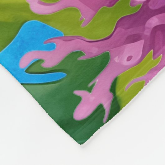 Leuke Monogram Naam Kustzeemeermin Fleece Deken (Hoek)