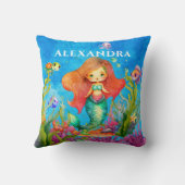 Leuke Monogram Naam Kustzeemeermin Kussen (Achterkant)