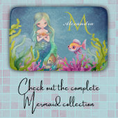 Leuke Monogram Naam Zeemeermin Badmat