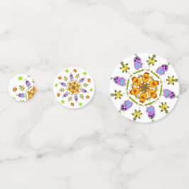 leuke monster papieren borden confetti