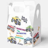 Leuke Monster Trucks Verjaardagsfeestje  Bedankdoosjes (Open)