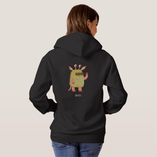 Leuke Monsters Gepersonaliseerd Hoodie (Achterkant volledig)
